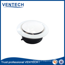 Válvula de disco de suprimento de ar ABS para sistemas HVAC Ventilação difusor de ar